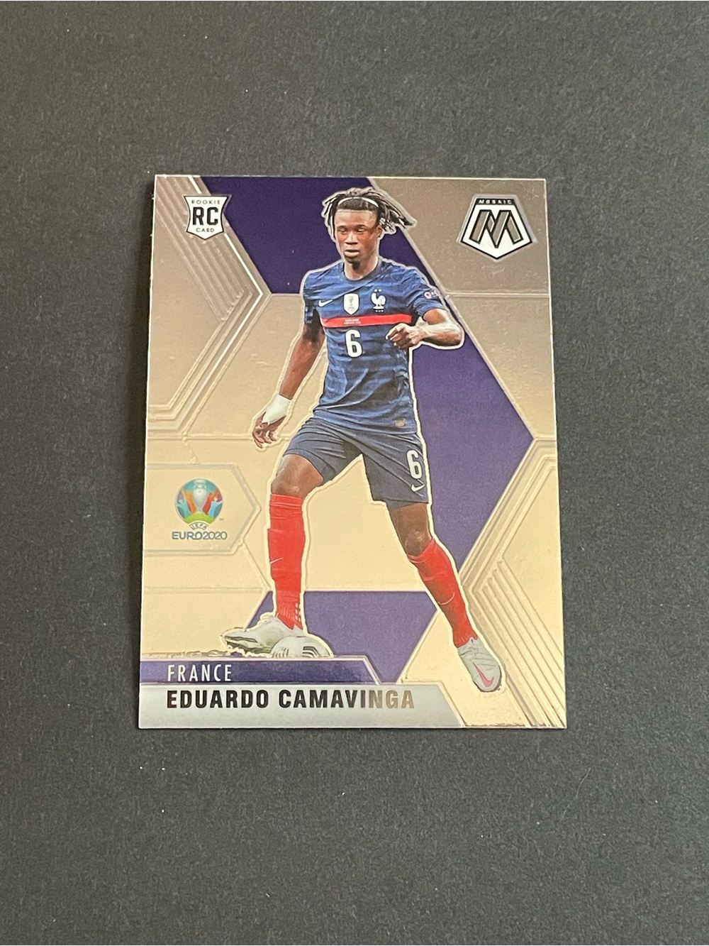 Eduardo Camavinga Rookie 2021 Mosaic UEFA Euro Base #111 France Card